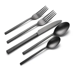 Oneida Allay Midnight 20-pc. Flatware Set
