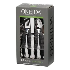Oneida Azalea 18/0 Stainless Steel 20-pc. Flatware Set