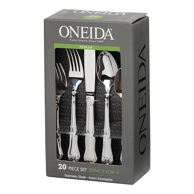 Oneida Azalea 18/0 Stainless Steel 20-pc. Flatware Set