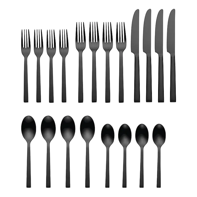 Oneida Chef's Table Black 20-pc. Everyday Flatware Set