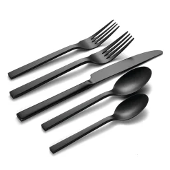 Oneida Chef's Table Black 20-pc. Everyday Flatware Set