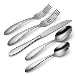 Oneida® Reyna 45-pc. Hammered Flatware Set