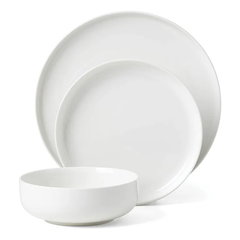 Oneida 24 Seven White 12-pc. Porcelain Dinnerware Set