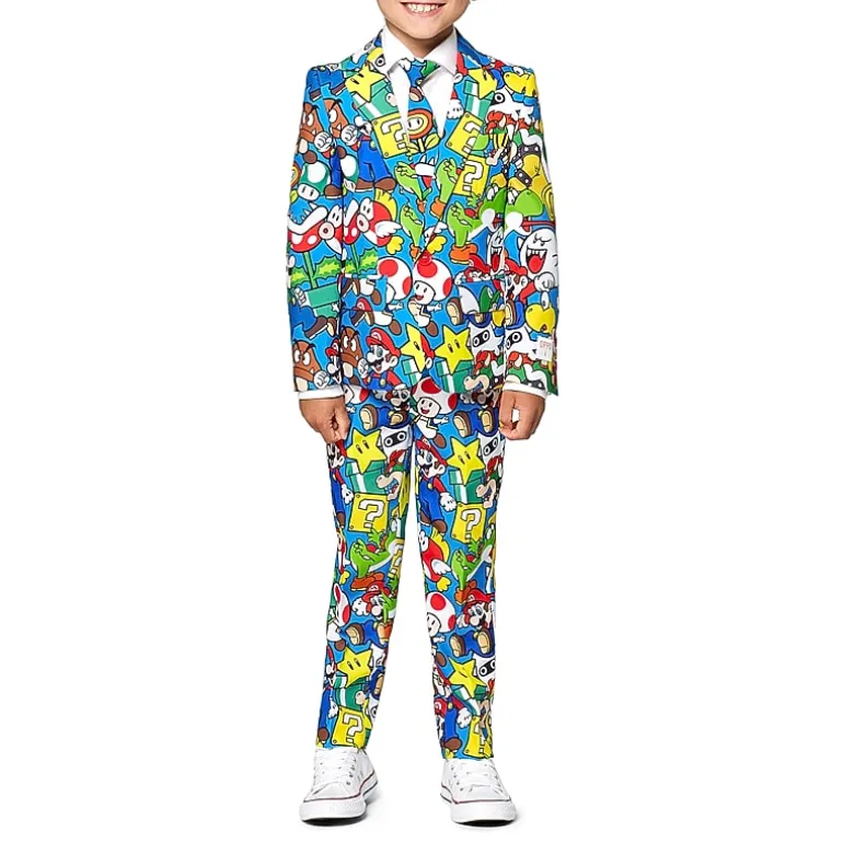 Opposuits Super Mario Little Boys 3-pc. Suit Set