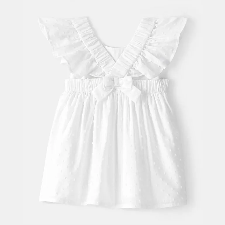 Oshkosh Baby Girls Short Sleeve Ruffled Sundress