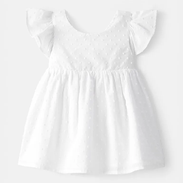 Oshkosh Baby Girls Short Sleeve Ruffled Sundress