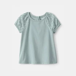 Oshkosh Toddler Girls Round Neck Short Sleeve T-Shirt