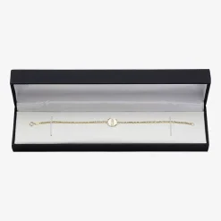 Our Lady Of Guadalupe Womens 14K Gold Charm Bracelet