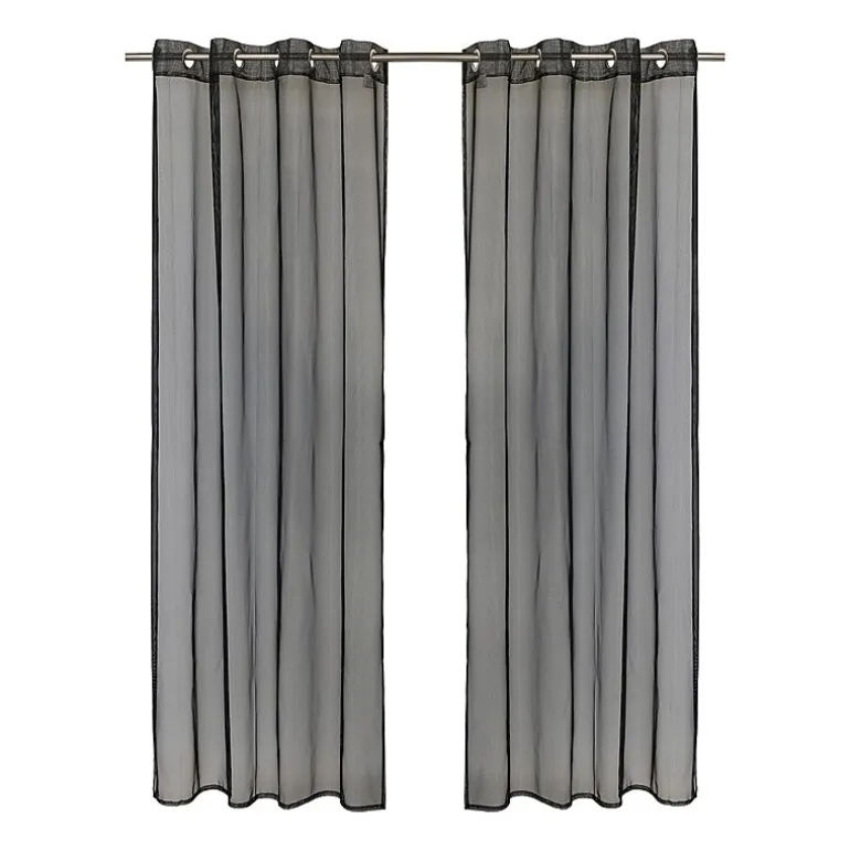 Outdoor Decor No Se'Em Grommet Top Sheer Single Outdoor Curtain Panel