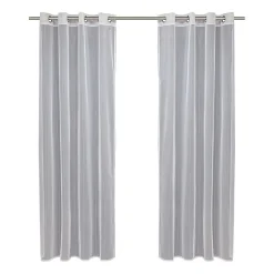 Outdoor Decor No Se'Em Grommet Top Sheer Single Outdoor Curtain Panel
