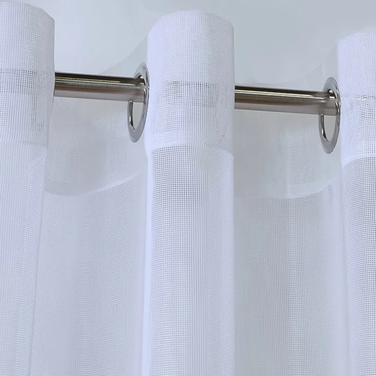 Outdoor Decor No Se'Em Grommet Top Sheer Single Outdoor Curtain Panel