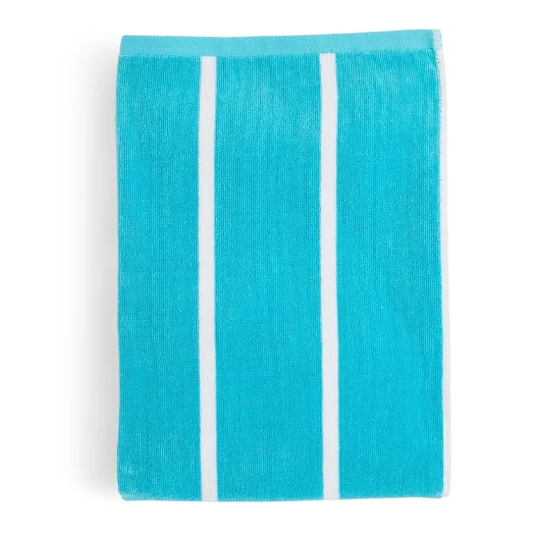 Outdoor Oasis Cabana Stripe Reversible Beach Towel