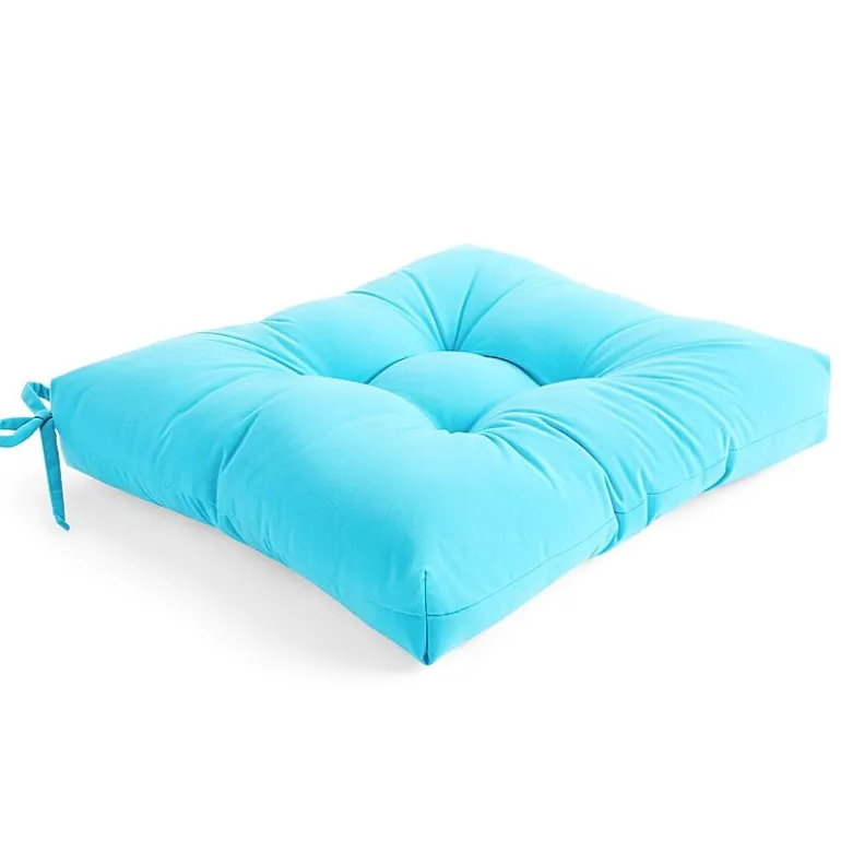Outdoor Oasis Horizon Turquoise Patio Seat Cushion