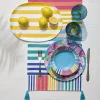 Outdoor Oasis Multistripe 3-pc. Serving Tray