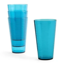 Outdoor Oasis 23oz Blue 4-pc. Tumbler Glass