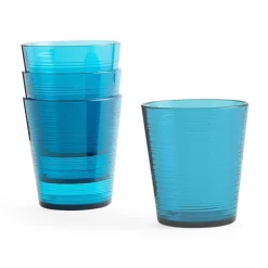 Outdoor Oasis 15oz Blue 4-pc. Tumbler Glass