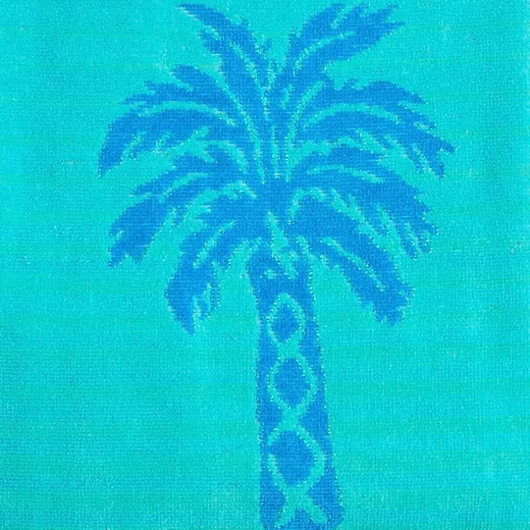 Outdoor Oasis Palm Tree Jacquard Beach Towel