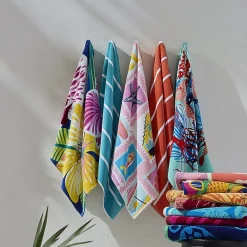 Outdoor Oasis Shark Jacquard Beach Towel