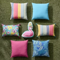 Outdoor Oasis 14"X 20" Orchid Print Lumbar Pillow