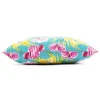 Outdoor Oasis 20"X 20" Orchid Print Square Throw Pillow