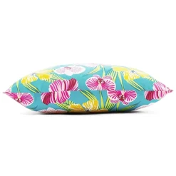 Outdoor Oasis 20"X 20" Orchid Print Square Throw Pillow