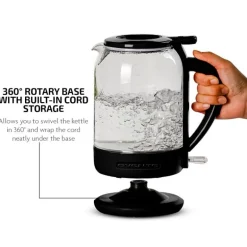 Ovente 1.5 Litre With Prontofill Stainless Steel Electric Kettle