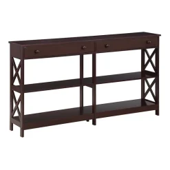 Oxford 2-Drawer Storage Console Table with Shelves