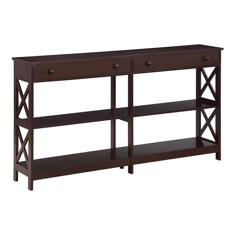 Oxford 2-Drawer Storage Console Table with Shelves
