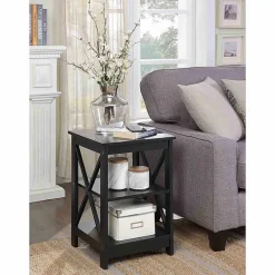 Oxford End Table with Shelves
