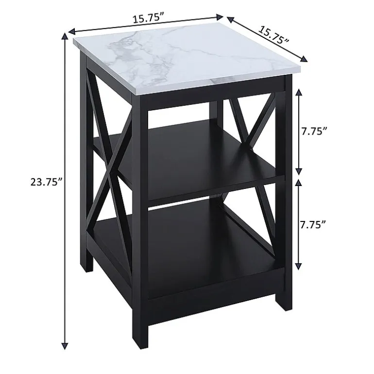 Oxford End Table with Shelves