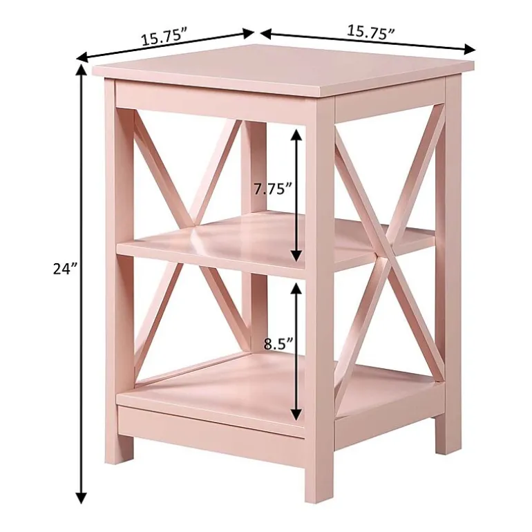 Oxford End Table with Shelves