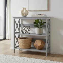 Oxford 3-Tier Bookcase Entryway Hall Table
