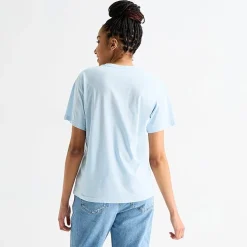 Paddington Boyfriend Tee Womens Juniors Crew Neck Short Sleeve Regular Fit Graphic T-Shirt