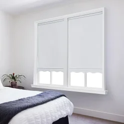 Paige Cut-To-Width Cordless Blackout Fringed Roller Shade