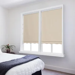 Paige Cut-To-Width Cordless Blackout Fringed Roller Shade