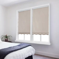 Paige Cut-To-Width Cordless Blackout Fringed Roller Shade