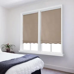 Paige Cut-To-Width Cordless Blackout Fringed Roller Shade