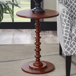 Palm Spindle End Table
