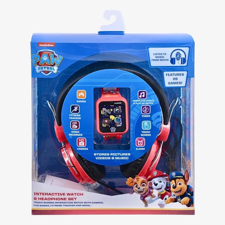 Paw Patrol Unisex Multicolor 2-pc. Watch and Headphones Boxed Set Paw40090set