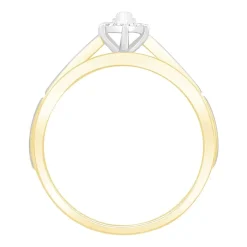 3PC His and Hers Trio Wedding Set Featuring 1/3 CT.T.W. Natural Diamond Womens Bridal Set and Mens Wedding Band in  10K or 14K Two Tone Gold