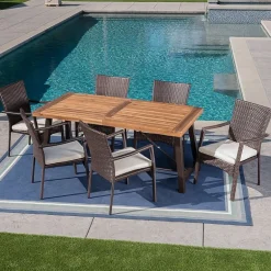 7-pc. Weather Resistant Rectangular Dining Set