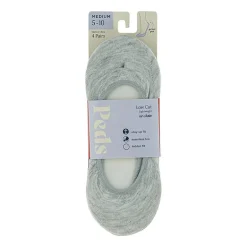 Peds Low Cut Womens Multi-Pack 4 Pair Liner Socks