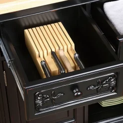 Pennington Kitchen Island with Granite Cutting Surface