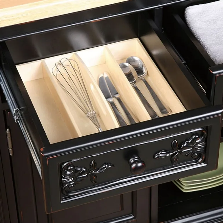 Pennington Kitchen Island with Granite Cutting Surface