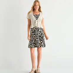 Perceptions Womens Floral Jacket Dress