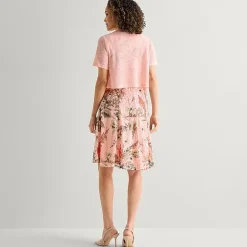 Perceptions Womens Floral Jacket Dress