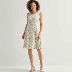 Perceptions Womens Leaf Jacket Dress
