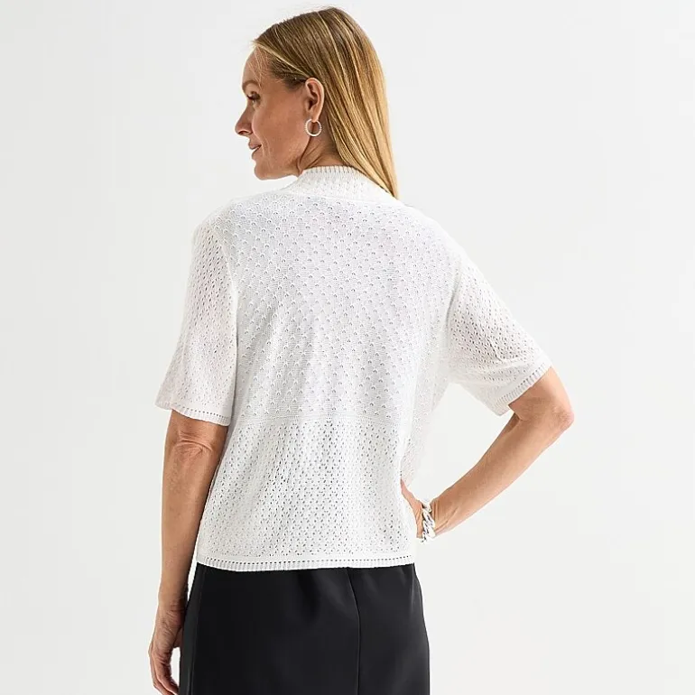 Perceptions Womens Short Sleeve Shrug