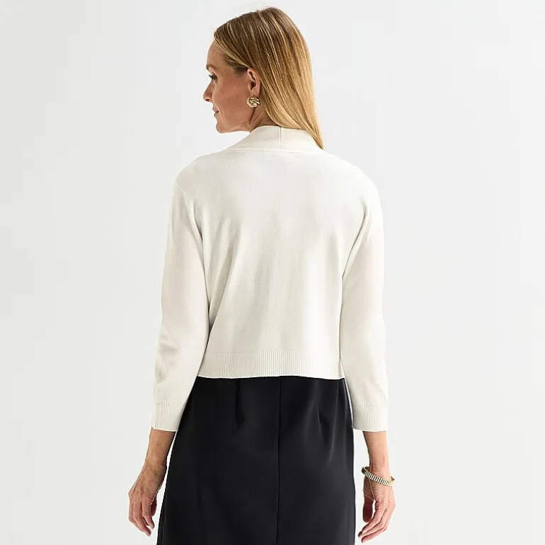 Perceptions Womens 3/4 Sleeve Shrug