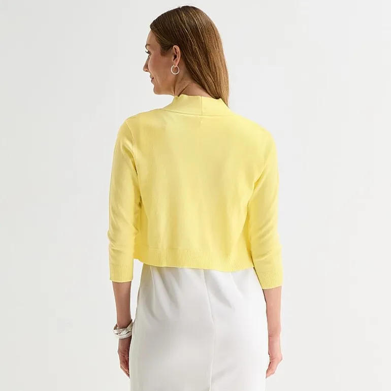 Perceptions Womens 3/4 Sleeve Shrug